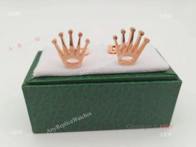 Rolex Crown Rose Gold cufflinks / AAA Grade